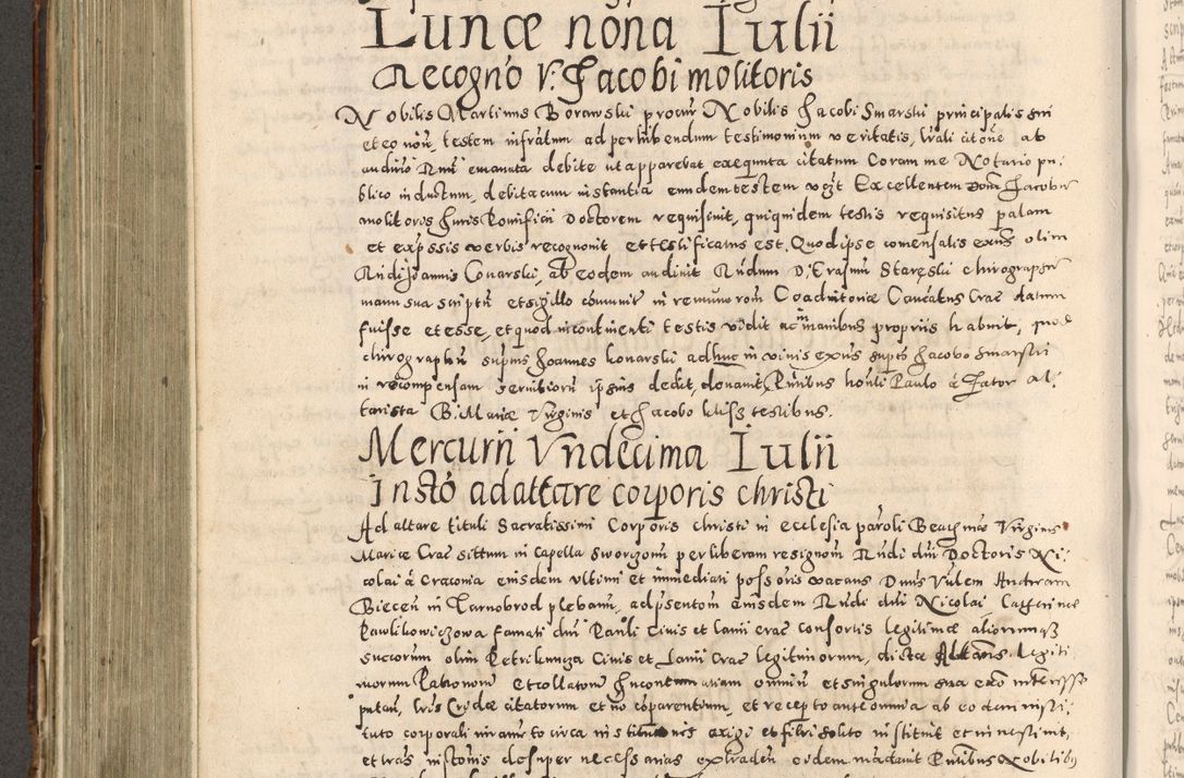 Zdjęcie nr 465 dla obiektu archiwalnego: Acta actorum causarum tam diffinitivarum quam interloquutoriarum sententiarum decretorum obligationum quietatorum constuorum pro reverendum coram Reverendo Domino Alberto Nininski Custode Sandecensis Canonico et Archipresbitero Viccarioque in Spiritualibus ac Officiali Generali Cracoviensis ad Annum Domini Millesimum Qumgentesimum Septuagentesimum Nonum cuius Judictio septima Pontificat SS. nostri Domini Gregory pp. tredecimi Anno septimo inchoantur faliciter