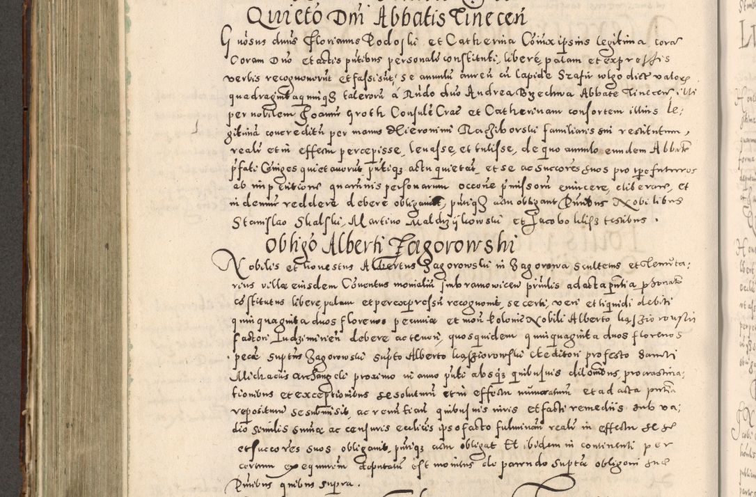 Zdjęcie nr 461 dla obiektu archiwalnego: Acta actorum causarum tam diffinitivarum quam interloquutoriarum sententiarum decretorum obligationum quietatorum constuorum pro reverendum coram Reverendo Domino Alberto Nininski Custode Sandecensis Canonico et Archipresbitero Viccarioque in Spiritualibus ac Officiali Generali Cracoviensis ad Annum Domini Millesimum Qumgentesimum Septuagentesimum Nonum cuius Judictio septima Pontificat SS. nostri Domini Gregory pp. tredecimi Anno septimo inchoantur faliciter