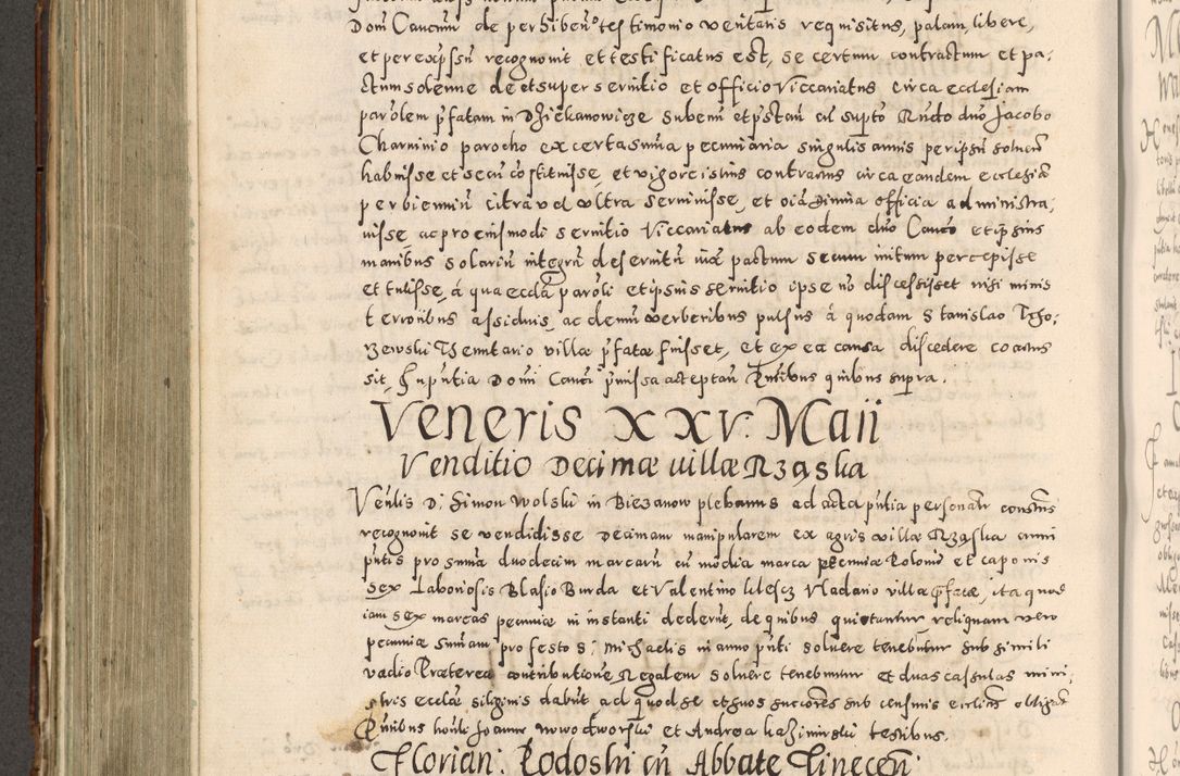 Zdjęcie nr 459 dla obiektu archiwalnego: Acta actorum causarum tam diffinitivarum quam interloquutoriarum sententiarum decretorum obligationum quietatorum constuorum pro reverendum coram Reverendo Domino Alberto Nininski Custode Sandecensis Canonico et Archipresbitero Viccarioque in Spiritualibus ac Officiali Generali Cracoviensis ad Annum Domini Millesimum Qumgentesimum Septuagentesimum Nonum cuius Judictio septima Pontificat SS. nostri Domini Gregory pp. tredecimi Anno septimo inchoantur faliciter