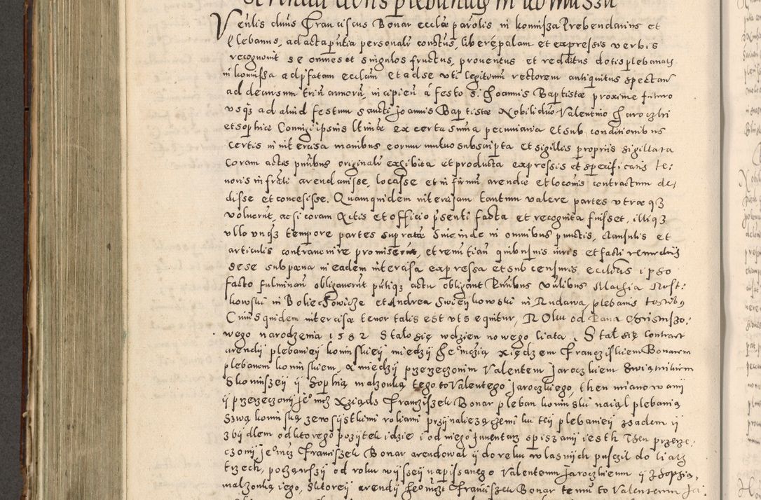 Zdjęcie nr 451 dla obiektu archiwalnego: Acta actorum causarum tam diffinitivarum quam interloquutoriarum sententiarum decretorum obligationum quietatorum constuorum pro reverendum coram Reverendo Domino Alberto Nininski Custode Sandecensis Canonico et Archipresbitero Viccarioque in Spiritualibus ac Officiali Generali Cracoviensis ad Annum Domini Millesimum Qumgentesimum Septuagentesimum Nonum cuius Judictio septima Pontificat SS. nostri Domini Gregory pp. tredecimi Anno septimo inchoantur faliciter