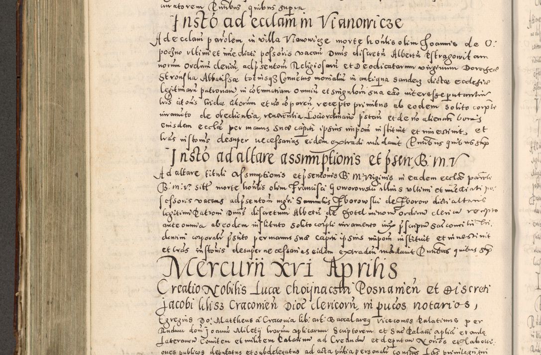 Zdjęcie nr 453 dla obiektu archiwalnego: Acta actorum causarum tam diffinitivarum quam interloquutoriarum sententiarum decretorum obligationum quietatorum constuorum pro reverendum coram Reverendo Domino Alberto Nininski Custode Sandecensis Canonico et Archipresbitero Viccarioque in Spiritualibus ac Officiali Generali Cracoviensis ad Annum Domini Millesimum Qumgentesimum Septuagentesimum Nonum cuius Judictio septima Pontificat SS. nostri Domini Gregory pp. tredecimi Anno septimo inchoantur faliciter