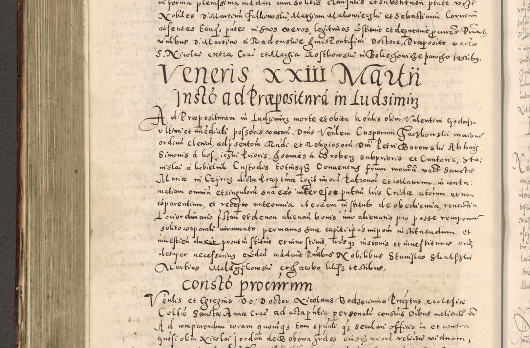 Zdjęcie nr 449 dla obiektu archiwalnego: Acta actorum causarum tam diffinitivarum quam interloquutoriarum sententiarum decretorum obligationum quietatorum constuorum pro reverendum coram Reverendo Domino Alberto Nininski Custode Sandecensis Canonico et Archipresbitero Viccarioque in Spiritualibus ac Officiali Generali Cracoviensis ad Annum Domini Millesimum Qumgentesimum Septuagentesimum Nonum cuius Judictio septima Pontificat SS. nostri Domini Gregory pp. tredecimi Anno septimo inchoantur faliciter