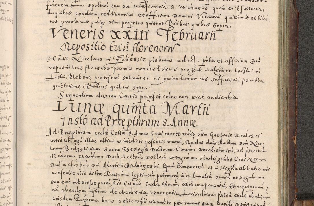 Zdjęcie nr 444 dla obiektu archiwalnego: Acta actorum causarum tam diffinitivarum quam interloquutoriarum sententiarum decretorum obligationum quietatorum constuorum pro reverendum coram Reverendo Domino Alberto Nininski Custode Sandecensis Canonico et Archipresbitero Viccarioque in Spiritualibus ac Officiali Generali Cracoviensis ad Annum Domini Millesimum Qumgentesimum Septuagentesimum Nonum cuius Judictio septima Pontificat SS. nostri Domini Gregory pp. tredecimi Anno septimo inchoantur faliciter