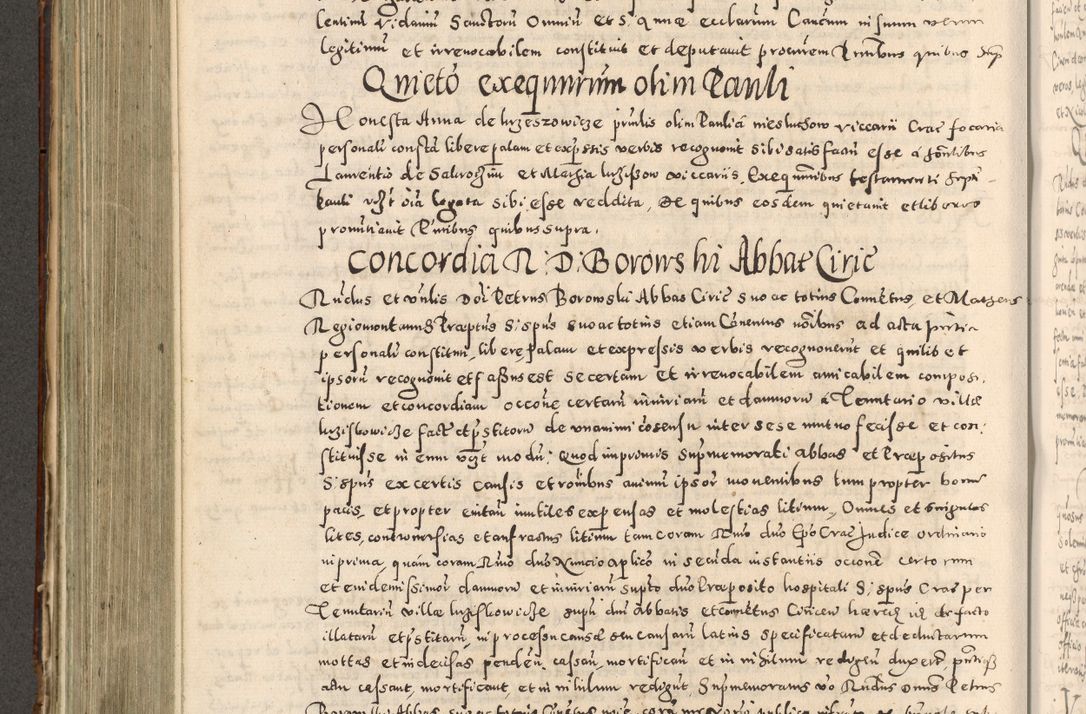 Zdjęcie nr 437 dla obiektu archiwalnego: Acta actorum causarum tam diffinitivarum quam interloquutoriarum sententiarum decretorum obligationum quietatorum constuorum pro reverendum coram Reverendo Domino Alberto Nininski Custode Sandecensis Canonico et Archipresbitero Viccarioque in Spiritualibus ac Officiali Generali Cracoviensis ad Annum Domini Millesimum Qumgentesimum Septuagentesimum Nonum cuius Judictio septima Pontificat SS. nostri Domini Gregory pp. tredecimi Anno septimo inchoantur faliciter