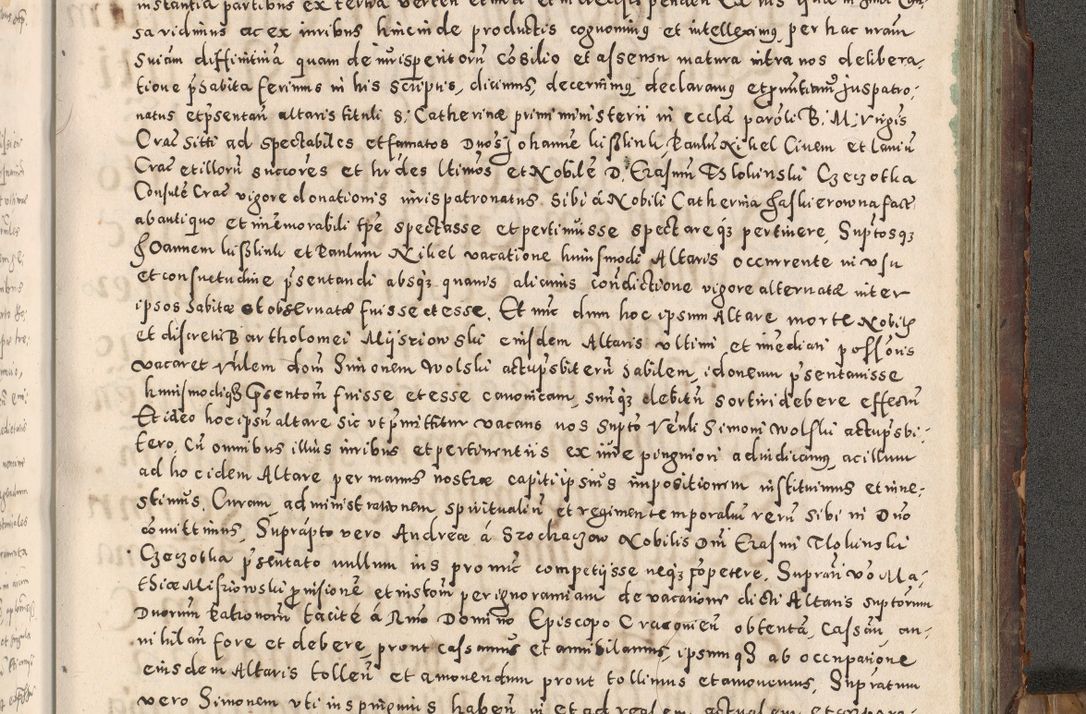 Zdjęcie nr 430 dla obiektu archiwalnego: Acta actorum causarum tam diffinitivarum quam interloquutoriarum sententiarum decretorum obligationum quietatorum constuorum pro reverendum coram Reverendo Domino Alberto Nininski Custode Sandecensis Canonico et Archipresbitero Viccarioque in Spiritualibus ac Officiali Generali Cracoviensis ad Annum Domini Millesimum Qumgentesimum Septuagentesimum Nonum cuius Judictio septima Pontificat SS. nostri Domini Gregory pp. tredecimi Anno septimo inchoantur faliciter