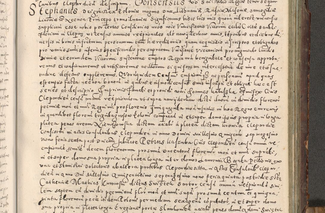 Zdjęcie nr 424 dla obiektu archiwalnego: Acta actorum causarum tam diffinitivarum quam interloquutoriarum sententiarum decretorum obligationum quietatorum constuorum pro reverendum coram Reverendo Domino Alberto Nininski Custode Sandecensis Canonico et Archipresbitero Viccarioque in Spiritualibus ac Officiali Generali Cracoviensis ad Annum Domini Millesimum Qumgentesimum Septuagentesimum Nonum cuius Judictio septima Pontificat SS. nostri Domini Gregory pp. tredecimi Anno septimo inchoantur faliciter