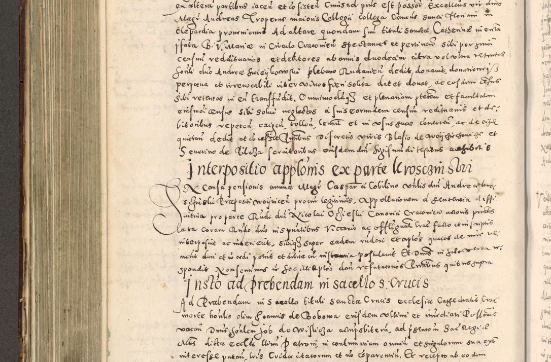 Zdjęcie nr 397 dla obiektu archiwalnego: Acta actorum causarum tam diffinitivarum quam interloquutoriarum sententiarum decretorum obligationum quietatorum constuorum pro reverendum coram Reverendo Domino Alberto Nininski Custode Sandecensis Canonico et Archipresbitero Viccarioque in Spiritualibus ac Officiali Generali Cracoviensis ad Annum Domini Millesimum Qumgentesimum Septuagentesimum Nonum cuius Judictio septima Pontificat SS. nostri Domini Gregory pp. tredecimi Anno septimo inchoantur faliciter