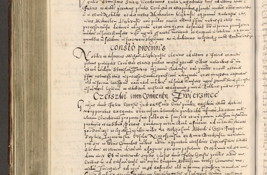 Zdjęcie nr 387 dla obiektu archiwalnego: Acta actorum causarum tam diffinitivarum quam interloquutoriarum sententiarum decretorum obligationum quietatorum constuorum pro reverendum coram Reverendo Domino Alberto Nininski Custode Sandecensis Canonico et Archipresbitero Viccarioque in Spiritualibus ac Officiali Generali Cracoviensis ad Annum Domini Millesimum Qumgentesimum Septuagentesimum Nonum cuius Judictio septima Pontificat SS. nostri Domini Gregory pp. tredecimi Anno septimo inchoantur faliciter
