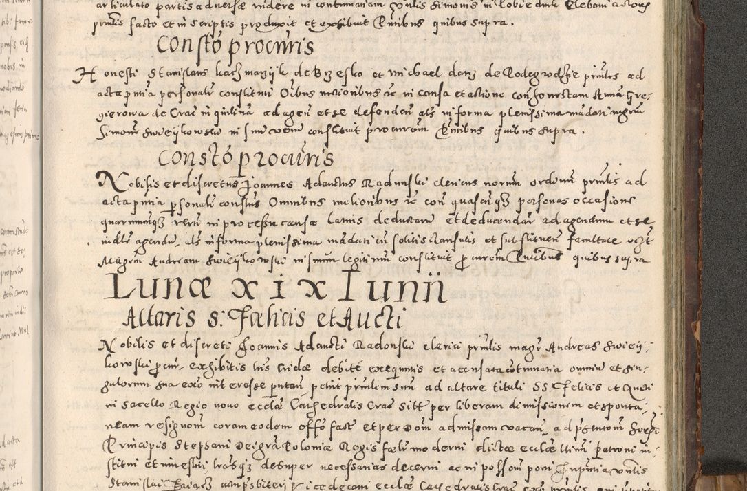 Zdjęcie nr 386 dla obiektu archiwalnego: Acta actorum causarum tam diffinitivarum quam interloquutoriarum sententiarum decretorum obligationum quietatorum constuorum pro reverendum coram Reverendo Domino Alberto Nininski Custode Sandecensis Canonico et Archipresbitero Viccarioque in Spiritualibus ac Officiali Generali Cracoviensis ad Annum Domini Millesimum Qumgentesimum Septuagentesimum Nonum cuius Judictio septima Pontificat SS. nostri Domini Gregory pp. tredecimi Anno septimo inchoantur faliciter