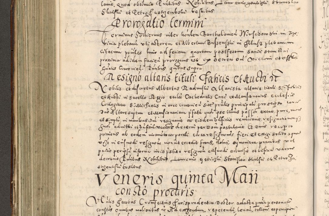 Zdjęcie nr 371 dla obiektu archiwalnego: Acta actorum causarum tam diffinitivarum quam interloquutoriarum sententiarum decretorum obligationum quietatorum constuorum pro reverendum coram Reverendo Domino Alberto Nininski Custode Sandecensis Canonico et Archipresbitero Viccarioque in Spiritualibus ac Officiali Generali Cracoviensis ad Annum Domini Millesimum Qumgentesimum Septuagentesimum Nonum cuius Judictio septima Pontificat SS. nostri Domini Gregory pp. tredecimi Anno septimo inchoantur faliciter