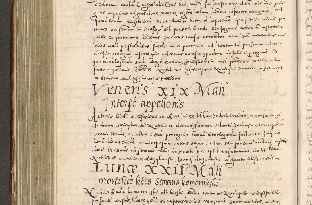 Zdjęcie nr 375 dla obiektu archiwalnego: Acta actorum causarum tam diffinitivarum quam interloquutoriarum sententiarum decretorum obligationum quietatorum constuorum pro reverendum coram Reverendo Domino Alberto Nininski Custode Sandecensis Canonico et Archipresbitero Viccarioque in Spiritualibus ac Officiali Generali Cracoviensis ad Annum Domini Millesimum Qumgentesimum Septuagentesimum Nonum cuius Judictio septima Pontificat SS. nostri Domini Gregory pp. tredecimi Anno septimo inchoantur faliciter