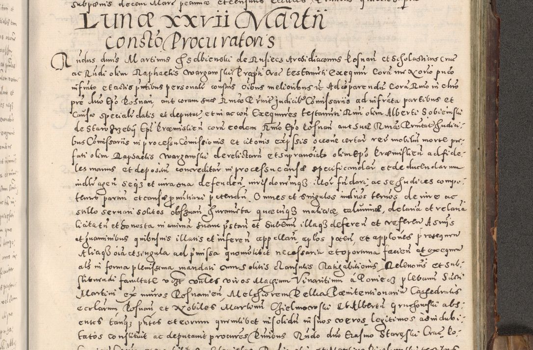 Zdjęcie nr 364 dla obiektu archiwalnego: Acta actorum causarum tam diffinitivarum quam interloquutoriarum sententiarum decretorum obligationum quietatorum constuorum pro reverendum coram Reverendo Domino Alberto Nininski Custode Sandecensis Canonico et Archipresbitero Viccarioque in Spiritualibus ac Officiali Generali Cracoviensis ad Annum Domini Millesimum Qumgentesimum Septuagentesimum Nonum cuius Judictio septima Pontificat SS. nostri Domini Gregory pp. tredecimi Anno septimo inchoantur faliciter