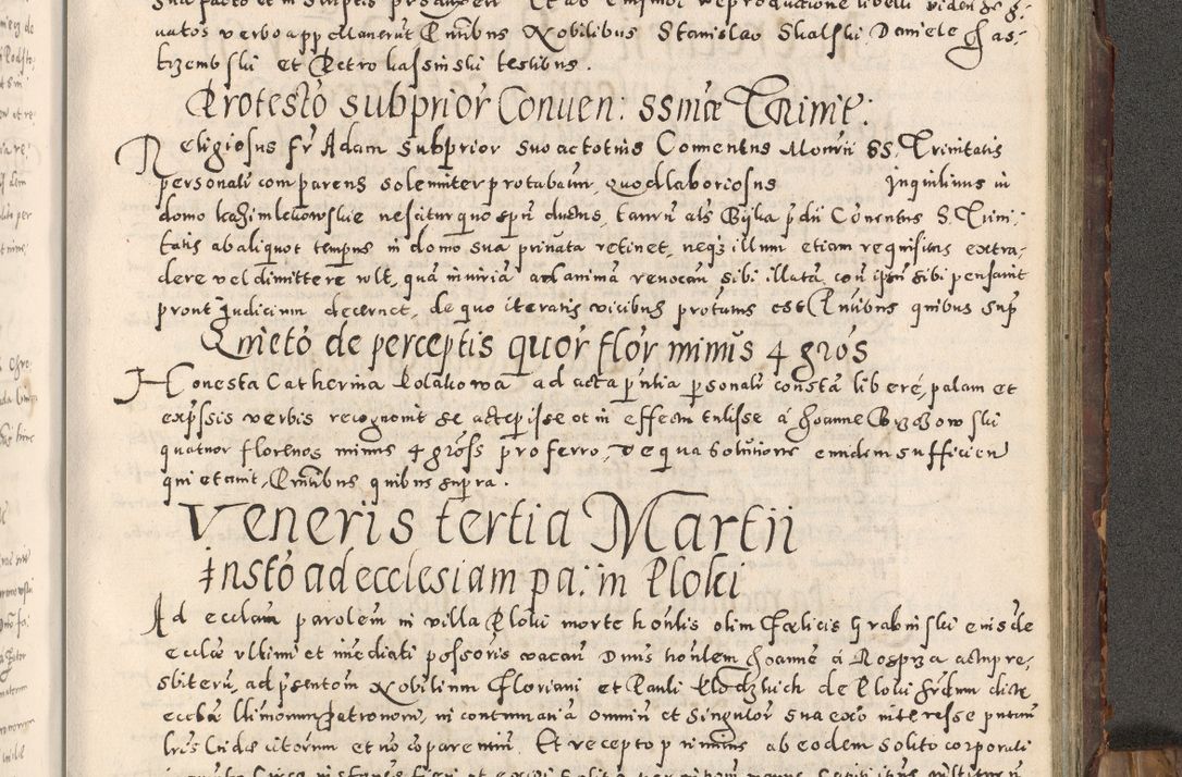 Zdjęcie nr 358 dla obiektu archiwalnego: Acta actorum causarum tam diffinitivarum quam interloquutoriarum sententiarum decretorum obligationum quietatorum constuorum pro reverendum coram Reverendo Domino Alberto Nininski Custode Sandecensis Canonico et Archipresbitero Viccarioque in Spiritualibus ac Officiali Generali Cracoviensis ad Annum Domini Millesimum Qumgentesimum Septuagentesimum Nonum cuius Judictio septima Pontificat SS. nostri Domini Gregory pp. tredecimi Anno septimo inchoantur faliciter