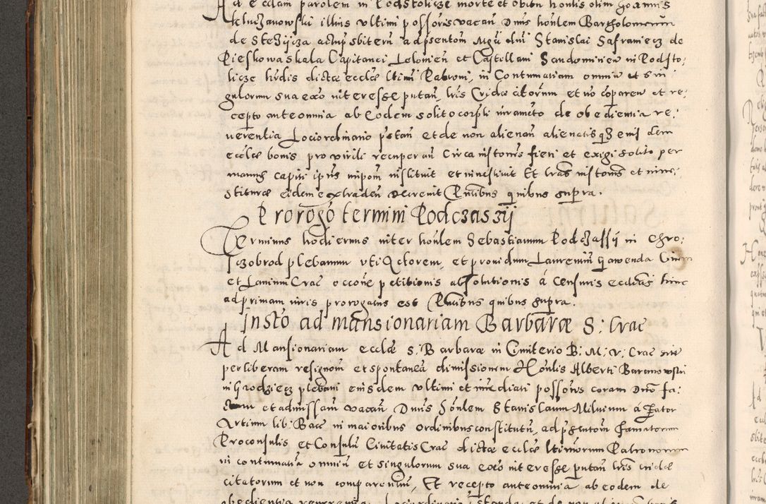 Zdjęcie nr 357 dla obiektu archiwalnego: Acta actorum causarum tam diffinitivarum quam interloquutoriarum sententiarum decretorum obligationum quietatorum constuorum pro reverendum coram Reverendo Domino Alberto Nininski Custode Sandecensis Canonico et Archipresbitero Viccarioque in Spiritualibus ac Officiali Generali Cracoviensis ad Annum Domini Millesimum Qumgentesimum Septuagentesimum Nonum cuius Judictio septima Pontificat SS. nostri Domini Gregory pp. tredecimi Anno septimo inchoantur faliciter