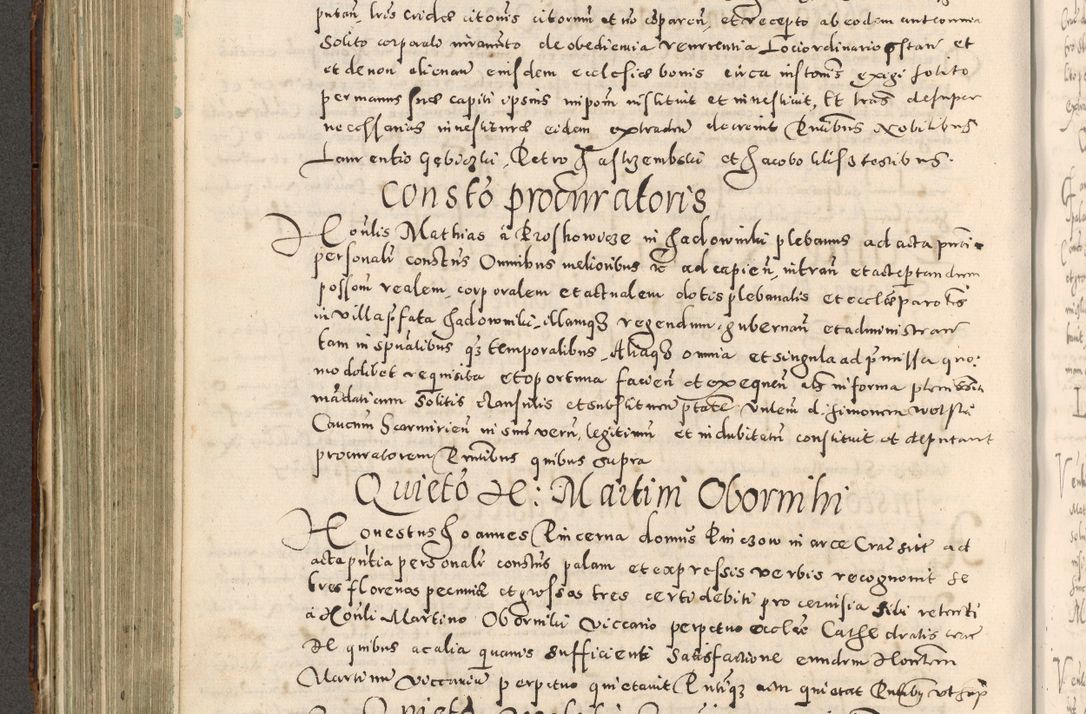 Zdjęcie nr 353 dla obiektu archiwalnego: Acta actorum causarum tam diffinitivarum quam interloquutoriarum sententiarum decretorum obligationum quietatorum constuorum pro reverendum coram Reverendo Domino Alberto Nininski Custode Sandecensis Canonico et Archipresbitero Viccarioque in Spiritualibus ac Officiali Generali Cracoviensis ad Annum Domini Millesimum Qumgentesimum Septuagentesimum Nonum cuius Judictio septima Pontificat SS. nostri Domini Gregory pp. tredecimi Anno septimo inchoantur faliciter