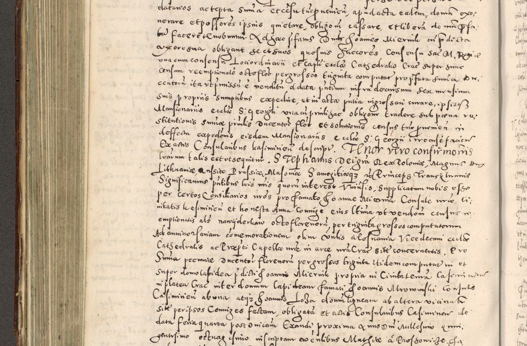 Zdjęcie nr 347 dla obiektu archiwalnego: Acta actorum causarum tam diffinitivarum quam interloquutoriarum sententiarum decretorum obligationum quietatorum constuorum pro reverendum coram Reverendo Domino Alberto Nininski Custode Sandecensis Canonico et Archipresbitero Viccarioque in Spiritualibus ac Officiali Generali Cracoviensis ad Annum Domini Millesimum Qumgentesimum Septuagentesimum Nonum cuius Judictio septima Pontificat SS. nostri Domini Gregory pp. tredecimi Anno septimo inchoantur faliciter