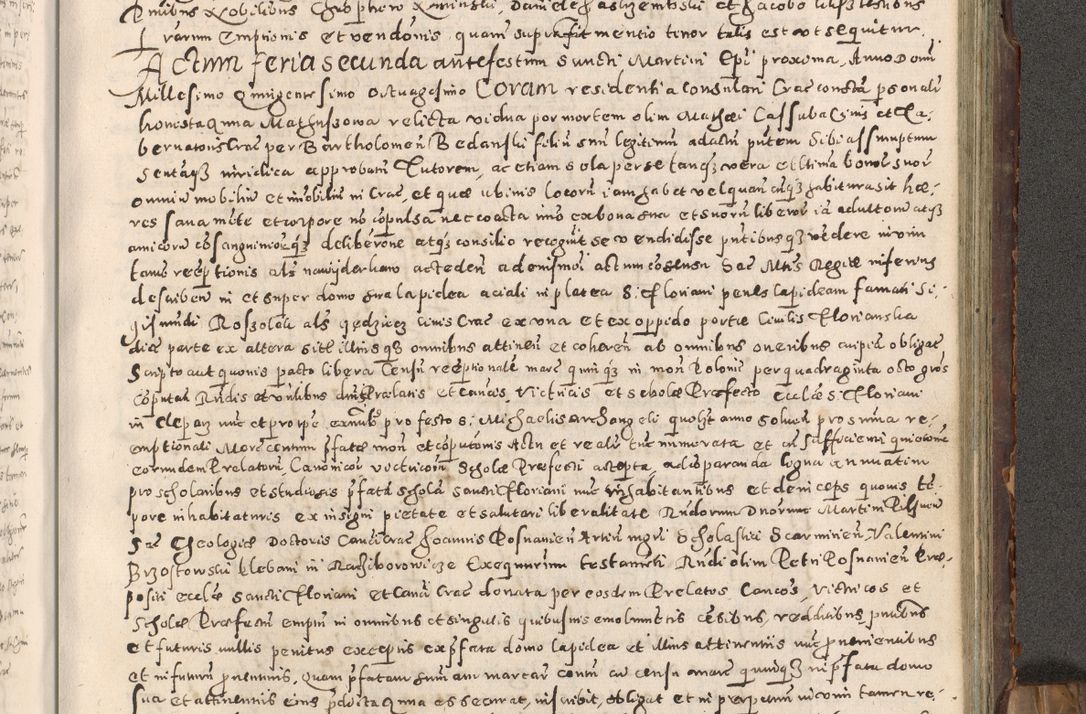 Zdjęcie nr 332 dla obiektu archiwalnego: Acta actorum causarum tam diffinitivarum quam interloquutoriarum sententiarum decretorum obligationum quietatorum constuorum pro reverendum coram Reverendo Domino Alberto Nininski Custode Sandecensis Canonico et Archipresbitero Viccarioque in Spiritualibus ac Officiali Generali Cracoviensis ad Annum Domini Millesimum Qumgentesimum Septuagentesimum Nonum cuius Judictio septima Pontificat SS. nostri Domini Gregory pp. tredecimi Anno septimo inchoantur faliciter