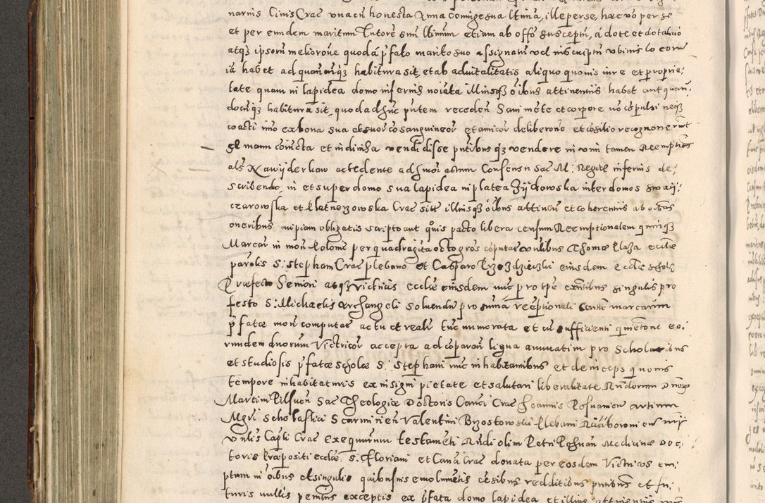 Zdjęcie nr 329 dla obiektu archiwalnego: Acta actorum causarum tam diffinitivarum quam interloquutoriarum sententiarum decretorum obligationum quietatorum constuorum pro reverendum coram Reverendo Domino Alberto Nininski Custode Sandecensis Canonico et Archipresbitero Viccarioque in Spiritualibus ac Officiali Generali Cracoviensis ad Annum Domini Millesimum Qumgentesimum Septuagentesimum Nonum cuius Judictio septima Pontificat SS. nostri Domini Gregory pp. tredecimi Anno septimo inchoantur faliciter