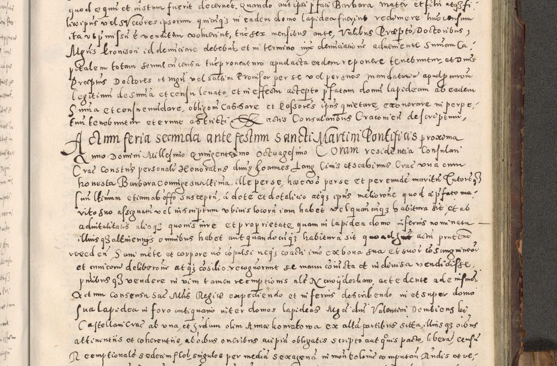 Zdjęcie nr 324 dla obiektu archiwalnego: Acta actorum causarum tam diffinitivarum quam interloquutoriarum sententiarum decretorum obligationum quietatorum constuorum pro reverendum coram Reverendo Domino Alberto Nininski Custode Sandecensis Canonico et Archipresbitero Viccarioque in Spiritualibus ac Officiali Generali Cracoviensis ad Annum Domini Millesimum Qumgentesimum Septuagentesimum Nonum cuius Judictio septima Pontificat SS. nostri Domini Gregory pp. tredecimi Anno septimo inchoantur faliciter