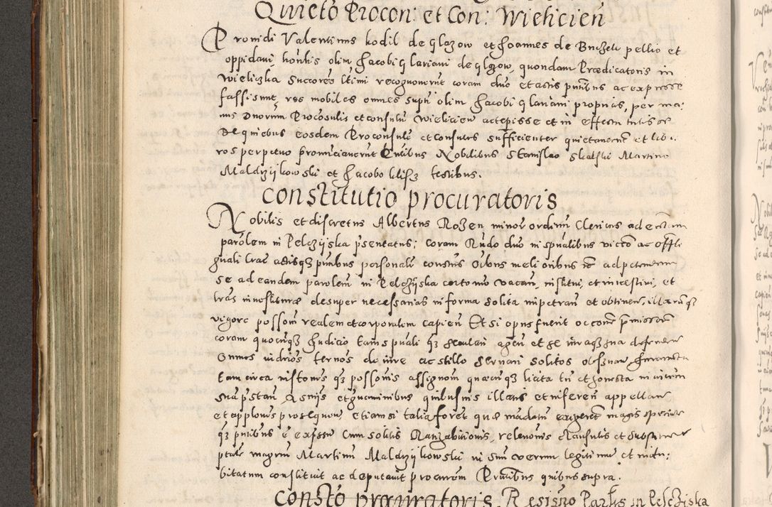 Zdjęcie nr 315 dla obiektu archiwalnego: Acta actorum causarum tam diffinitivarum quam interloquutoriarum sententiarum decretorum obligationum quietatorum constuorum pro reverendum coram Reverendo Domino Alberto Nininski Custode Sandecensis Canonico et Archipresbitero Viccarioque in Spiritualibus ac Officiali Generali Cracoviensis ad Annum Domini Millesimum Qumgentesimum Septuagentesimum Nonum cuius Judictio septima Pontificat SS. nostri Domini Gregory pp. tredecimi Anno septimo inchoantur faliciter