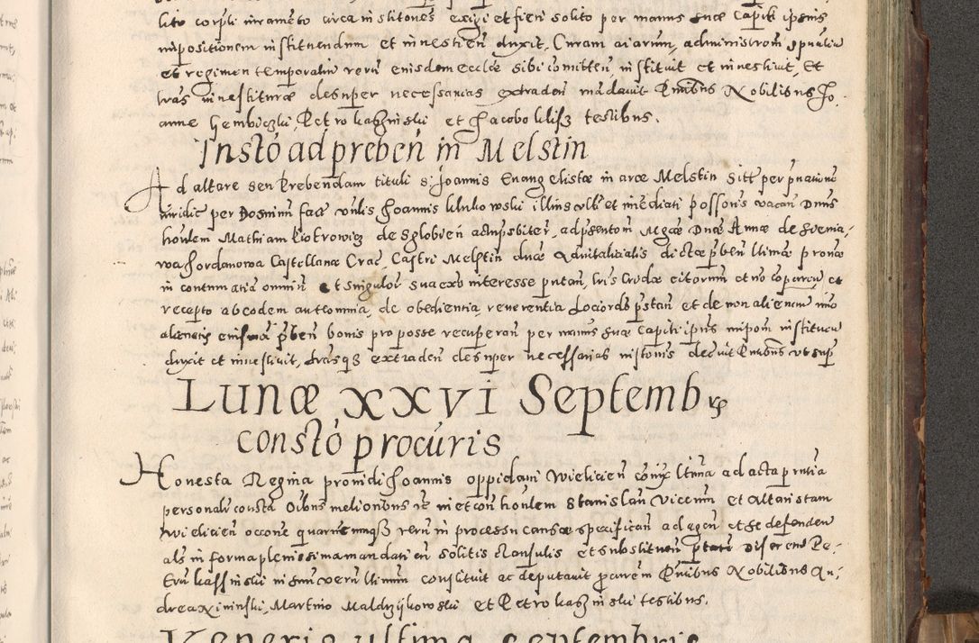 Zdjęcie nr 304 dla obiektu archiwalnego: Acta actorum causarum tam diffinitivarum quam interloquutoriarum sententiarum decretorum obligationum quietatorum constuorum pro reverendum coram Reverendo Domino Alberto Nininski Custode Sandecensis Canonico et Archipresbitero Viccarioque in Spiritualibus ac Officiali Generali Cracoviensis ad Annum Domini Millesimum Qumgentesimum Septuagentesimum Nonum cuius Judictio septima Pontificat SS. nostri Domini Gregory pp. tredecimi Anno septimo inchoantur faliciter