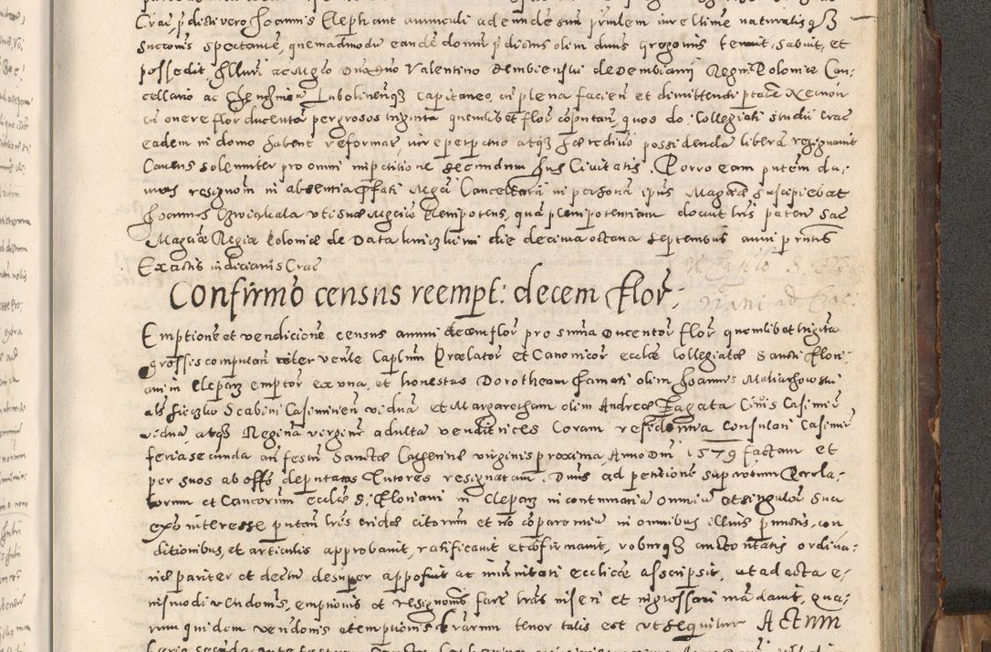 Zdjęcie nr 292 dla obiektu archiwalnego: Acta actorum causarum tam diffinitivarum quam interloquutoriarum sententiarum decretorum obligationum quietatorum constuorum pro reverendum coram Reverendo Domino Alberto Nininski Custode Sandecensis Canonico et Archipresbitero Viccarioque in Spiritualibus ac Officiali Generali Cracoviensis ad Annum Domini Millesimum Qumgentesimum Septuagentesimum Nonum cuius Judictio septima Pontificat SS. nostri Domini Gregory pp. tredecimi Anno septimo inchoantur faliciter