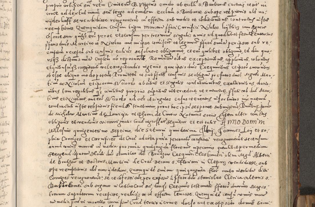 Zdjęcie nr 288 dla obiektu archiwalnego: Acta actorum causarum tam diffinitivarum quam interloquutoriarum sententiarum decretorum obligationum quietatorum constuorum pro reverendum coram Reverendo Domino Alberto Nininski Custode Sandecensis Canonico et Archipresbitero Viccarioque in Spiritualibus ac Officiali Generali Cracoviensis ad Annum Domini Millesimum Qumgentesimum Septuagentesimum Nonum cuius Judictio septima Pontificat SS. nostri Domini Gregory pp. tredecimi Anno septimo inchoantur faliciter