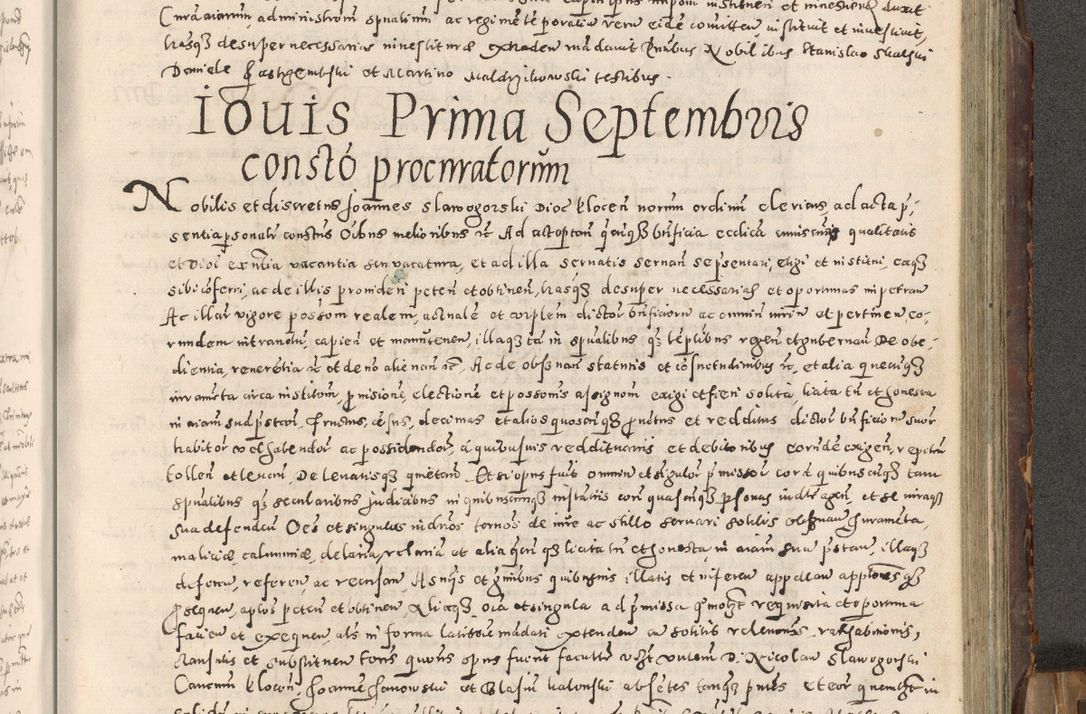 Zdjęcie nr 286 dla obiektu archiwalnego: Acta actorum causarum tam diffinitivarum quam interloquutoriarum sententiarum decretorum obligationum quietatorum constuorum pro reverendum coram Reverendo Domino Alberto Nininski Custode Sandecensis Canonico et Archipresbitero Viccarioque in Spiritualibus ac Officiali Generali Cracoviensis ad Annum Domini Millesimum Qumgentesimum Septuagentesimum Nonum cuius Judictio septima Pontificat SS. nostri Domini Gregory pp. tredecimi Anno septimo inchoantur faliciter