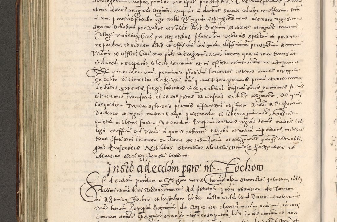 Zdjęcie nr 281 dla obiektu archiwalnego: Acta actorum causarum tam diffinitivarum quam interloquutoriarum sententiarum decretorum obligationum quietatorum constuorum pro reverendum coram Reverendo Domino Alberto Nininski Custode Sandecensis Canonico et Archipresbitero Viccarioque in Spiritualibus ac Officiali Generali Cracoviensis ad Annum Domini Millesimum Qumgentesimum Septuagentesimum Nonum cuius Judictio septima Pontificat SS. nostri Domini Gregory pp. tredecimi Anno septimo inchoantur faliciter