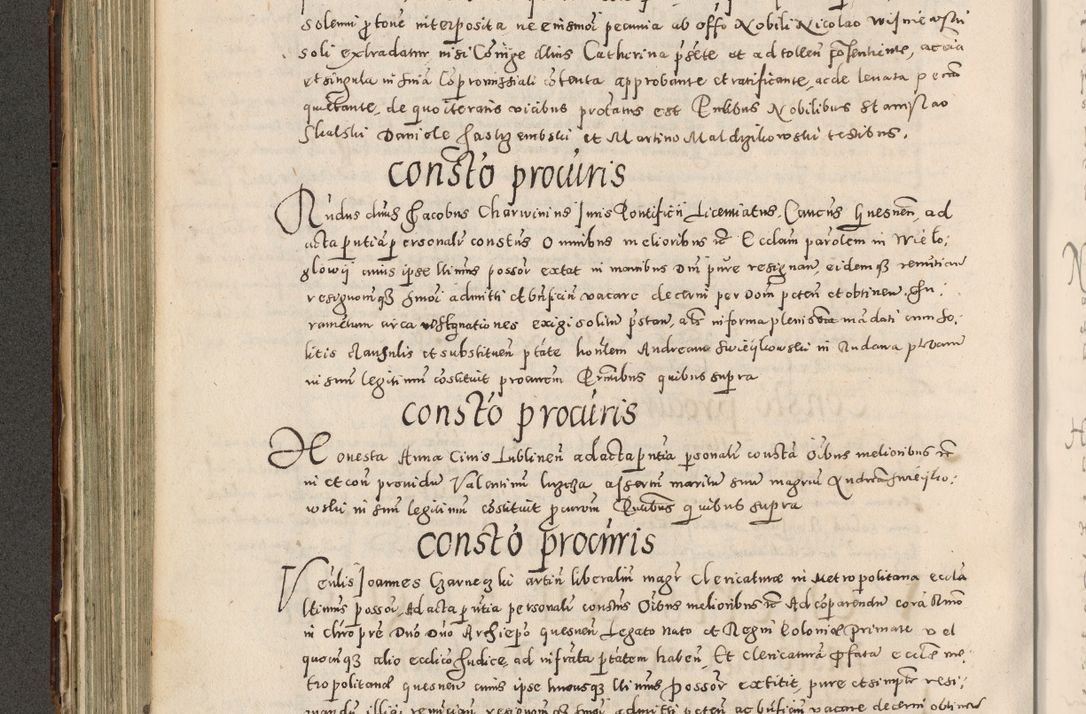 Zdjęcie nr 283 dla obiektu archiwalnego: Acta actorum causarum tam diffinitivarum quam interloquutoriarum sententiarum decretorum obligationum quietatorum constuorum pro reverendum coram Reverendo Domino Alberto Nininski Custode Sandecensis Canonico et Archipresbitero Viccarioque in Spiritualibus ac Officiali Generali Cracoviensis ad Annum Domini Millesimum Qumgentesimum Septuagentesimum Nonum cuius Judictio septima Pontificat SS. nostri Domini Gregory pp. tredecimi Anno septimo inchoantur faliciter