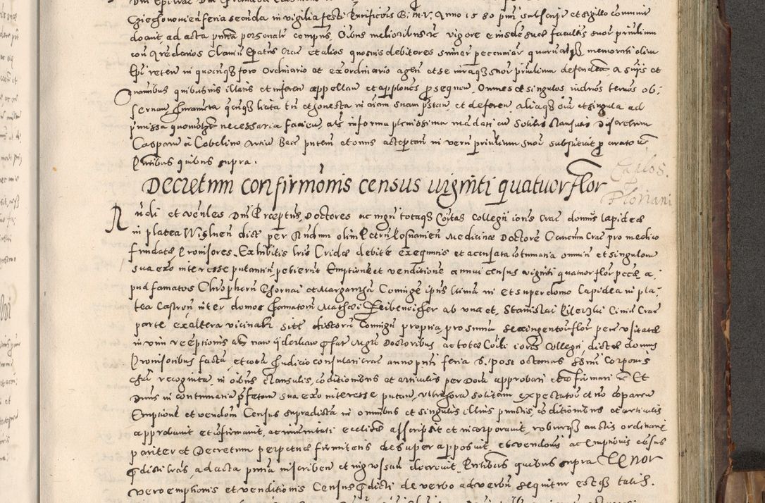 Zdjęcie nr 276 dla obiektu archiwalnego: Acta actorum causarum tam diffinitivarum quam interloquutoriarum sententiarum decretorum obligationum quietatorum constuorum pro reverendum coram Reverendo Domino Alberto Nininski Custode Sandecensis Canonico et Archipresbitero Viccarioque in Spiritualibus ac Officiali Generali Cracoviensis ad Annum Domini Millesimum Qumgentesimum Septuagentesimum Nonum cuius Judictio septima Pontificat SS. nostri Domini Gregory pp. tredecimi Anno septimo inchoantur faliciter