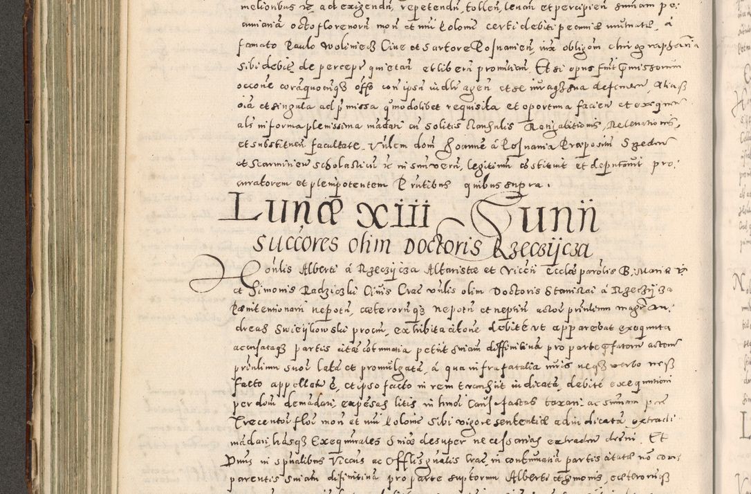 Zdjęcie nr 265 dla obiektu archiwalnego: Acta actorum causarum tam diffinitivarum quam interloquutoriarum sententiarum decretorum obligationum quietatorum constuorum pro reverendum coram Reverendo Domino Alberto Nininski Custode Sandecensis Canonico et Archipresbitero Viccarioque in Spiritualibus ac Officiali Generali Cracoviensis ad Annum Domini Millesimum Qumgentesimum Septuagentesimum Nonum cuius Judictio septima Pontificat SS. nostri Domini Gregory pp. tredecimi Anno septimo inchoantur faliciter