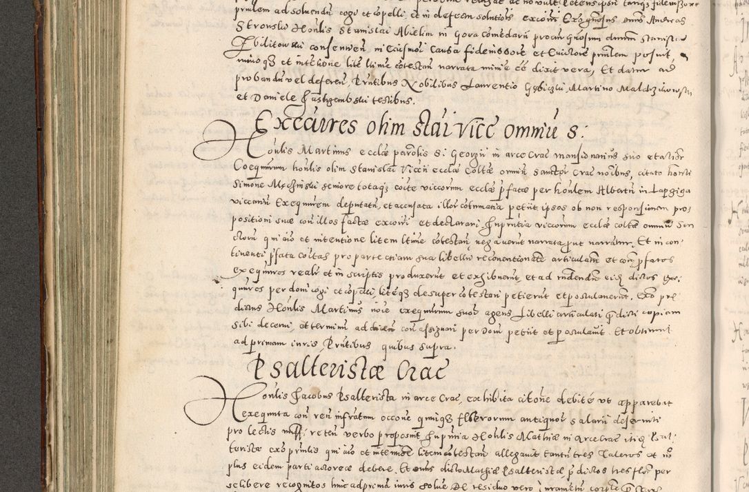 Zdjęcie nr 267 dla obiektu archiwalnego: Acta actorum causarum tam diffinitivarum quam interloquutoriarum sententiarum decretorum obligationum quietatorum constuorum pro reverendum coram Reverendo Domino Alberto Nininski Custode Sandecensis Canonico et Archipresbitero Viccarioque in Spiritualibus ac Officiali Generali Cracoviensis ad Annum Domini Millesimum Qumgentesimum Septuagentesimum Nonum cuius Judictio septima Pontificat SS. nostri Domini Gregory pp. tredecimi Anno septimo inchoantur faliciter