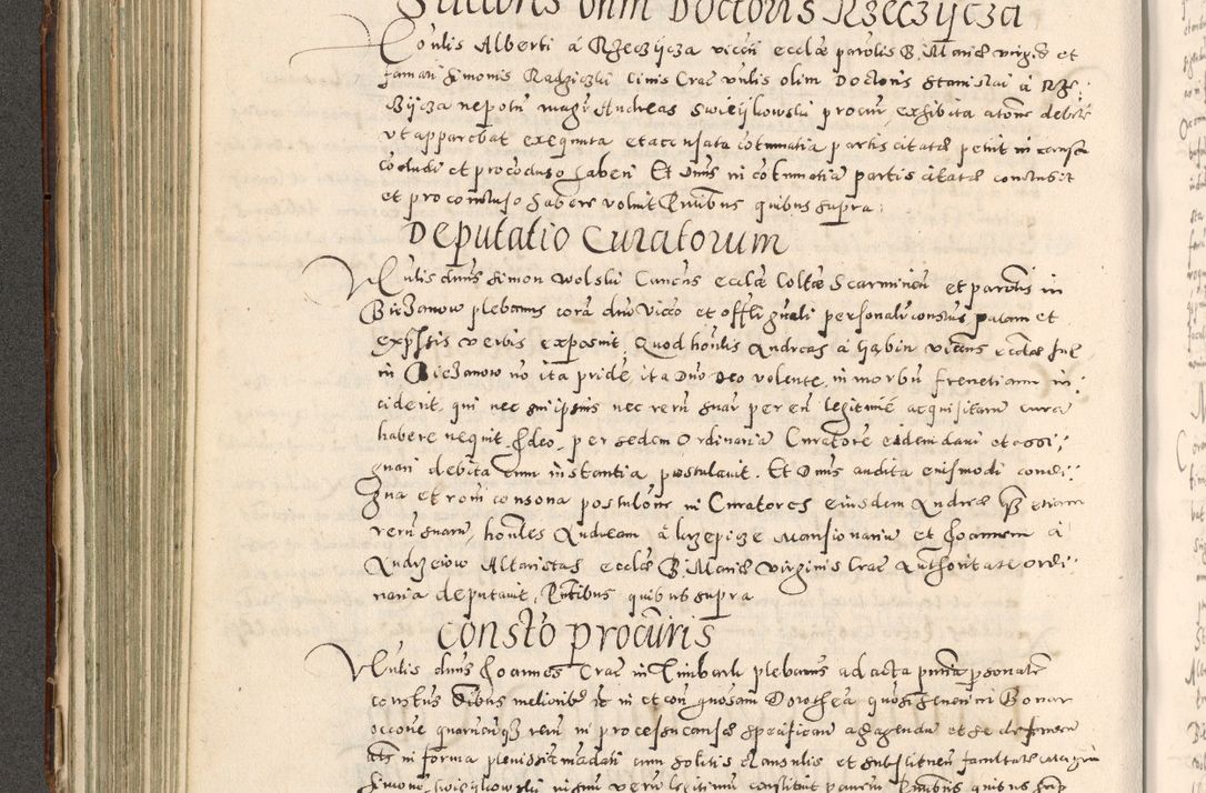 Zdjęcie nr 253 dla obiektu archiwalnego: Acta actorum causarum tam diffinitivarum quam interloquutoriarum sententiarum decretorum obligationum quietatorum constuorum pro reverendum coram Reverendo Domino Alberto Nininski Custode Sandecensis Canonico et Archipresbitero Viccarioque in Spiritualibus ac Officiali Generali Cracoviensis ad Annum Domini Millesimum Qumgentesimum Septuagentesimum Nonum cuius Judictio septima Pontificat SS. nostri Domini Gregory pp. tredecimi Anno septimo inchoantur faliciter