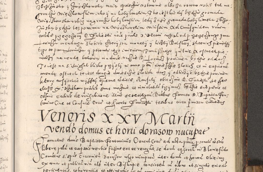 Zdjęcie nr 246 dla obiektu archiwalnego: Acta actorum causarum tam diffinitivarum quam interloquutoriarum sententiarum decretorum obligationum quietatorum constuorum pro reverendum coram Reverendo Domino Alberto Nininski Custode Sandecensis Canonico et Archipresbitero Viccarioque in Spiritualibus ac Officiali Generali Cracoviensis ad Annum Domini Millesimum Qumgentesimum Septuagentesimum Nonum cuius Judictio septima Pontificat SS. nostri Domini Gregory pp. tredecimi Anno septimo inchoantur faliciter