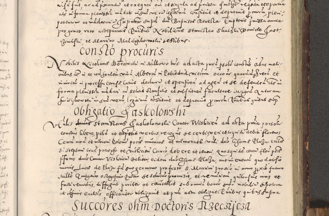 Zdjęcie nr 250 dla obiektu archiwalnego: Acta actorum causarum tam diffinitivarum quam interloquutoriarum sententiarum decretorum obligationum quietatorum constuorum pro reverendum coram Reverendo Domino Alberto Nininski Custode Sandecensis Canonico et Archipresbitero Viccarioque in Spiritualibus ac Officiali Generali Cracoviensis ad Annum Domini Millesimum Qumgentesimum Septuagentesimum Nonum cuius Judictio septima Pontificat SS. nostri Domini Gregory pp. tredecimi Anno septimo inchoantur faliciter