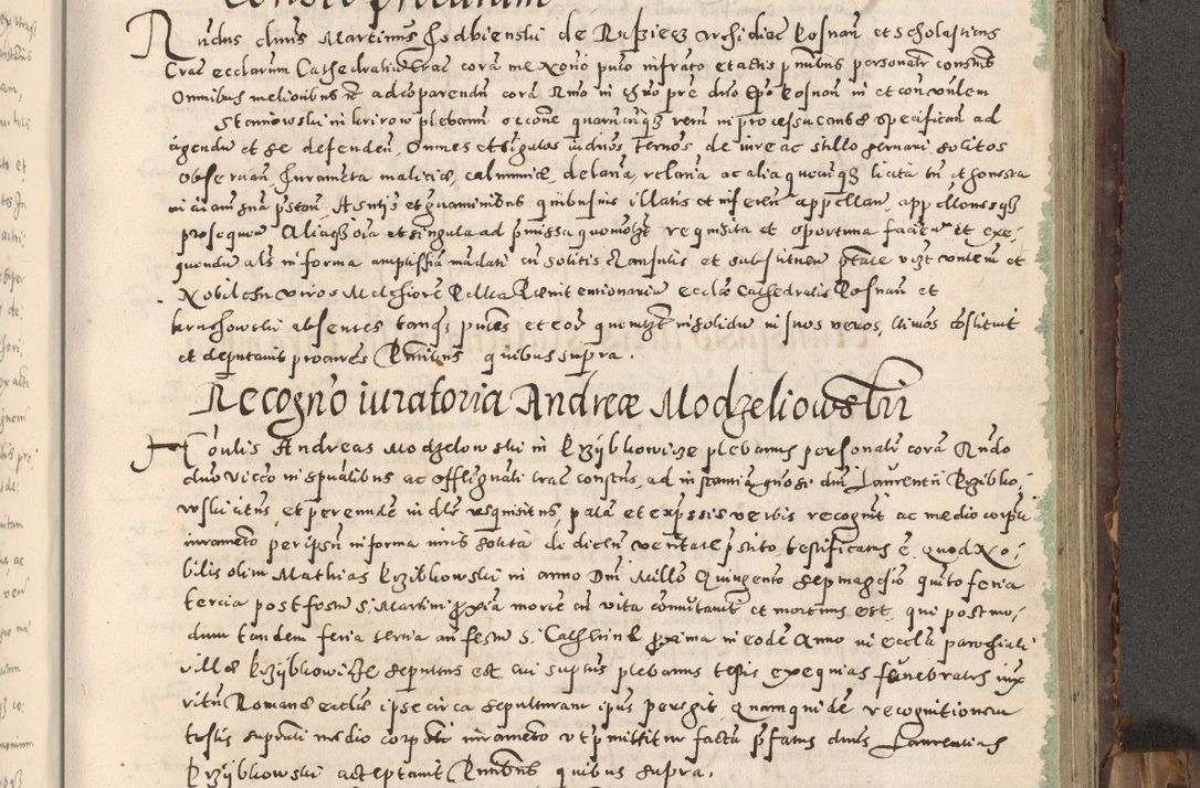 Zdjęcie nr 242 dla obiektu archiwalnego: Acta actorum causarum tam diffinitivarum quam interloquutoriarum sententiarum decretorum obligationum quietatorum constuorum pro reverendum coram Reverendo Domino Alberto Nininski Custode Sandecensis Canonico et Archipresbitero Viccarioque in Spiritualibus ac Officiali Generali Cracoviensis ad Annum Domini Millesimum Qumgentesimum Septuagentesimum Nonum cuius Judictio septima Pontificat SS. nostri Domini Gregory pp. tredecimi Anno septimo inchoantur faliciter
