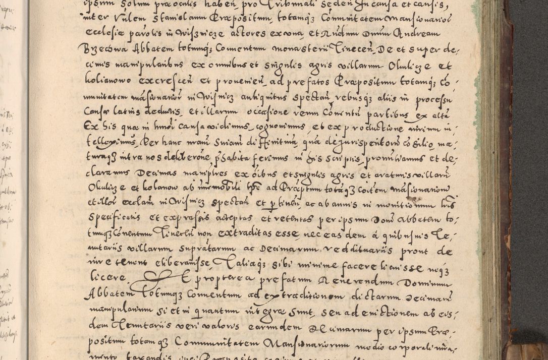Zdjęcie nr 240 dla obiektu archiwalnego: Acta actorum causarum tam diffinitivarum quam interloquutoriarum sententiarum decretorum obligationum quietatorum constuorum pro reverendum coram Reverendo Domino Alberto Nininski Custode Sandecensis Canonico et Archipresbitero Viccarioque in Spiritualibus ac Officiali Generali Cracoviensis ad Annum Domini Millesimum Qumgentesimum Septuagentesimum Nonum cuius Judictio septima Pontificat SS. nostri Domini Gregory pp. tredecimi Anno septimo inchoantur faliciter