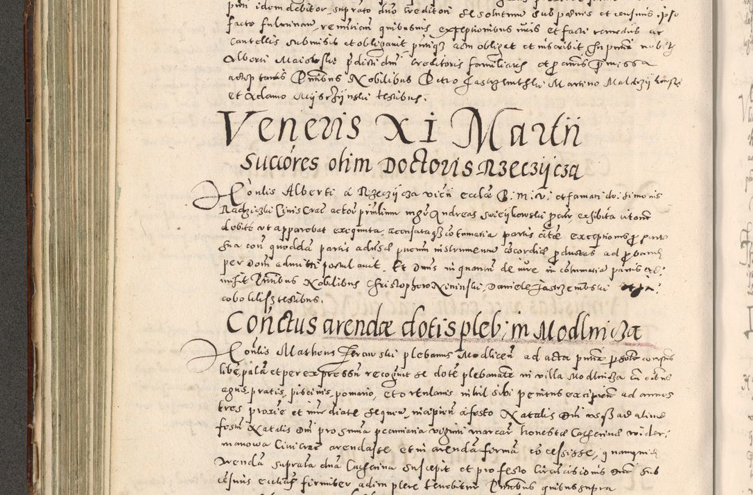 Zdjęcie nr 237 dla obiektu archiwalnego: Acta actorum causarum tam diffinitivarum quam interloquutoriarum sententiarum decretorum obligationum quietatorum constuorum pro reverendum coram Reverendo Domino Alberto Nininski Custode Sandecensis Canonico et Archipresbitero Viccarioque in Spiritualibus ac Officiali Generali Cracoviensis ad Annum Domini Millesimum Qumgentesimum Septuagentesimum Nonum cuius Judictio septima Pontificat SS. nostri Domini Gregory pp. tredecimi Anno septimo inchoantur faliciter