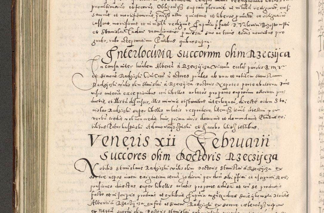 Zdjęcie nr 229 dla obiektu archiwalnego: Acta actorum causarum tam diffinitivarum quam interloquutoriarum sententiarum decretorum obligationum quietatorum constuorum pro reverendum coram Reverendo Domino Alberto Nininski Custode Sandecensis Canonico et Archipresbitero Viccarioque in Spiritualibus ac Officiali Generali Cracoviensis ad Annum Domini Millesimum Qumgentesimum Septuagentesimum Nonum cuius Judictio septima Pontificat SS. nostri Domini Gregory pp. tredecimi Anno septimo inchoantur faliciter