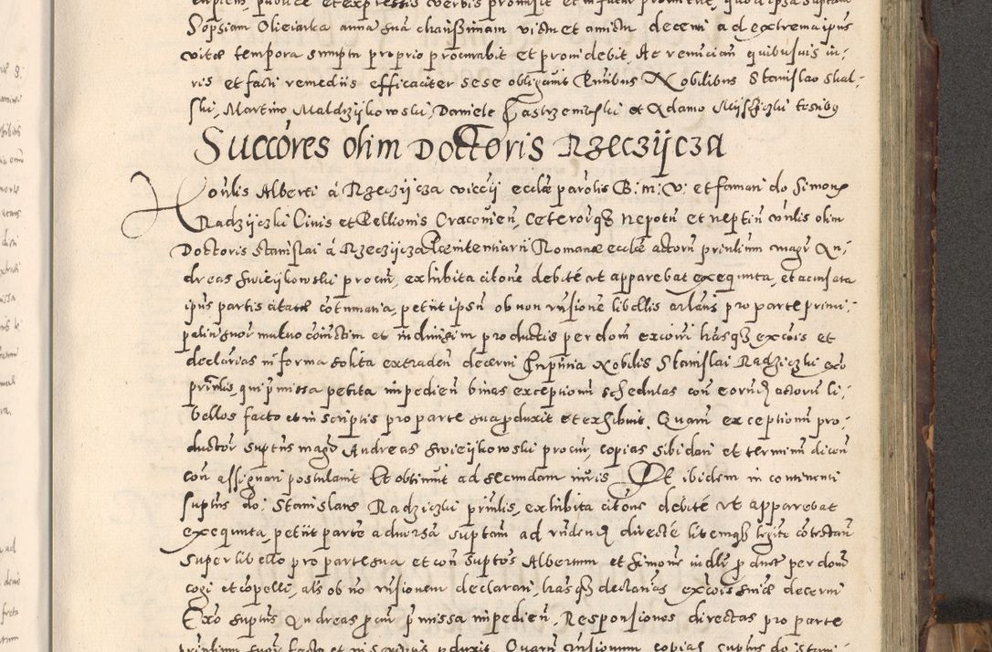 Zdjęcie nr 220 dla obiektu archiwalnego: Acta actorum causarum tam diffinitivarum quam interloquutoriarum sententiarum decretorum obligationum quietatorum constuorum pro reverendum coram Reverendo Domino Alberto Nininski Custode Sandecensis Canonico et Archipresbitero Viccarioque in Spiritualibus ac Officiali Generali Cracoviensis ad Annum Domini Millesimum Qumgentesimum Septuagentesimum Nonum cuius Judictio septima Pontificat SS. nostri Domini Gregory pp. tredecimi Anno septimo inchoantur faliciter