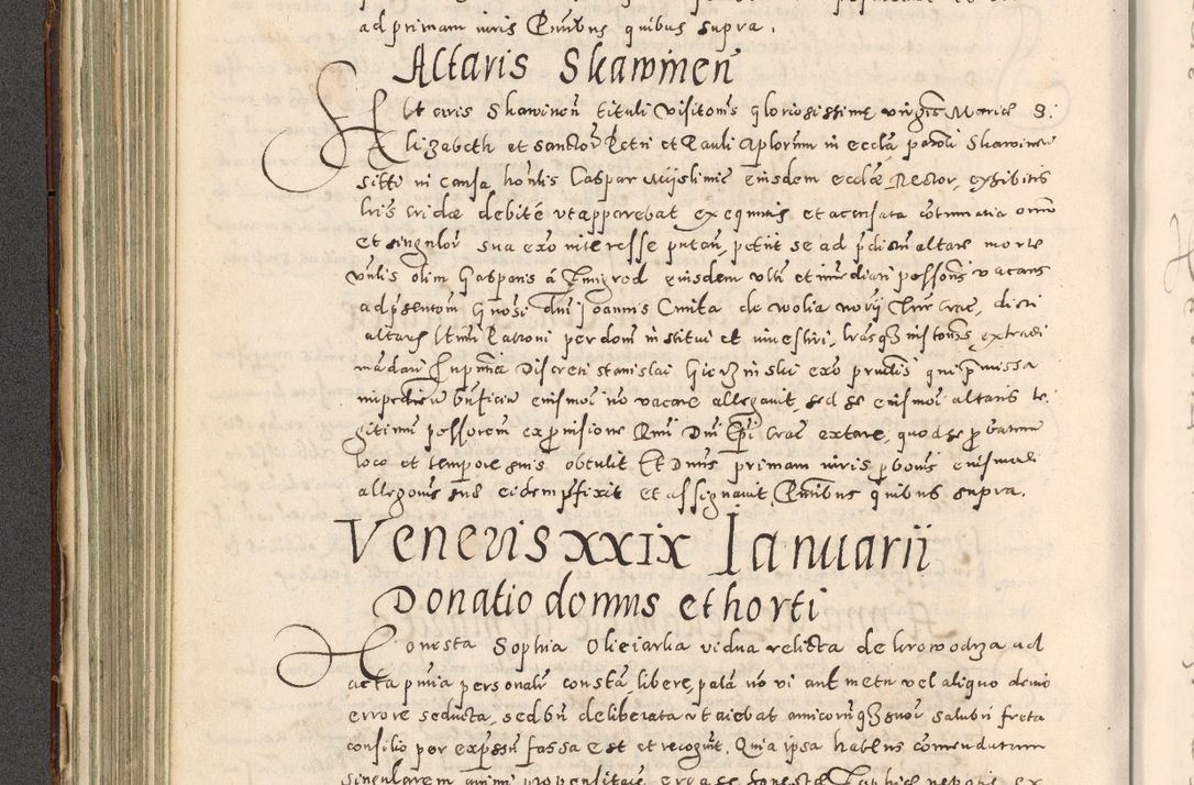 Zdjęcie nr 219 dla obiektu archiwalnego: Acta actorum causarum tam diffinitivarum quam interloquutoriarum sententiarum decretorum obligationum quietatorum constuorum pro reverendum coram Reverendo Domino Alberto Nininski Custode Sandecensis Canonico et Archipresbitero Viccarioque in Spiritualibus ac Officiali Generali Cracoviensis ad Annum Domini Millesimum Qumgentesimum Septuagentesimum Nonum cuius Judictio septima Pontificat SS. nostri Domini Gregory pp. tredecimi Anno septimo inchoantur faliciter