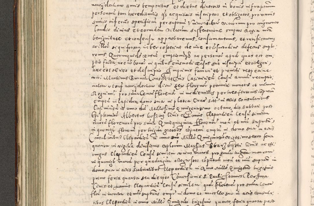 Zdjęcie nr 205 dla obiektu archiwalnego: Acta actorum causarum tam diffinitivarum quam interloquutoriarum sententiarum decretorum obligationum quietatorum constuorum pro reverendum coram Reverendo Domino Alberto Nininski Custode Sandecensis Canonico et Archipresbitero Viccarioque in Spiritualibus ac Officiali Generali Cracoviensis ad Annum Domini Millesimum Qumgentesimum Septuagentesimum Nonum cuius Judictio septima Pontificat SS. nostri Domini Gregory pp. tredecimi Anno septimo inchoantur faliciter