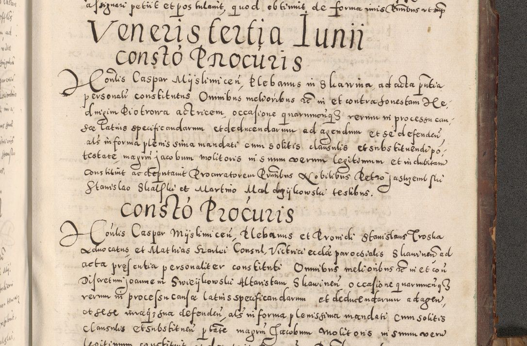 Zdjęcie nr 554 dla obiektu archiwalnego: Acta actorum causarum tam diffinitivarum quam interloquutoriarum sententiarum decretorum obligationum quietatorum constuorum pro reverendum coram Reverendo Domino Alberto Nininski Custode Sandecensis Canonico et Archipresbitero Viccarioque in Spiritualibus ac Officiali Generali Cracoviensis ad Annum Domini Millesimum Qumgentesimum Septuagentesimum Nonum cuius Judictio septima Pontificat SS. nostri Domini Gregory pp. tredecimi Anno septimo inchoantur faliciter