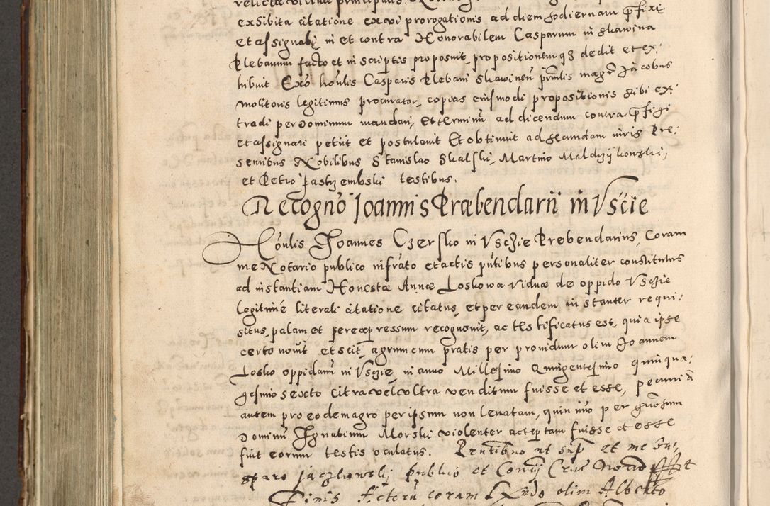 Zdjęcie nr 555 dla obiektu archiwalnego: Acta actorum causarum tam diffinitivarum quam interloquutoriarum sententiarum decretorum obligationum quietatorum constuorum pro reverendum coram Reverendo Domino Alberto Nininski Custode Sandecensis Canonico et Archipresbitero Viccarioque in Spiritualibus ac Officiali Generali Cracoviensis ad Annum Domini Millesimum Qumgentesimum Septuagentesimum Nonum cuius Judictio septima Pontificat SS. nostri Domini Gregory pp. tredecimi Anno septimo inchoantur faliciter