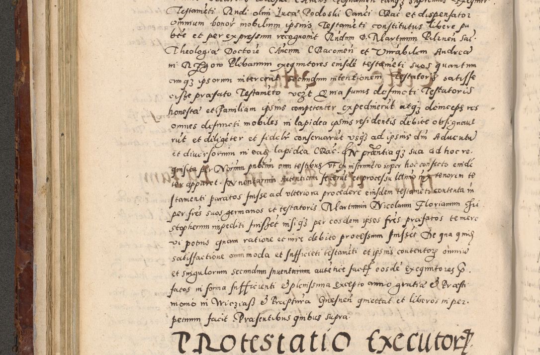 Zdjęcie nr 196 dla obiektu archiwalnego: Acta actorum causarum sententiarum tam diffinitivarum quam interloquutoriarum decretorum obligationum quietationum, constitutionum procuratorum etc. etc. coram Reverendo Domino Stanislao Manieczki Sacratissimi Corporis Christi Cazimiriae Praeposito Viccario in Spiritualibus ac Officiali Generali Cracoviensi ad Annum Domini Millesimum Quingentesimum Octuagesimum Tercium indictione undecima pontificatus Sanctissimi in Christo Patris Domini Nostri Domini Gregorii Divina Providentia Papae Tredecimi Anno ipsius duodecima faeliciter inchoantur 