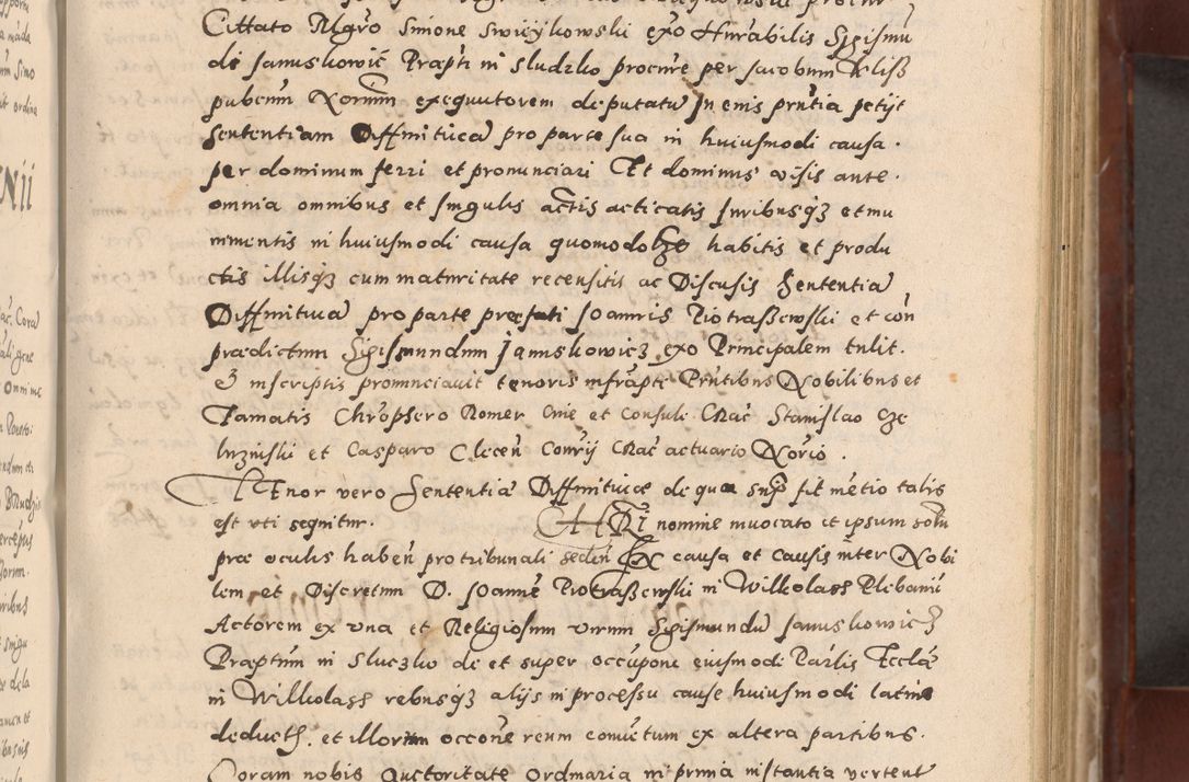Zdjęcie nr 179 dla obiektu archiwalnego: Acta actorum causarum sententiarum tam diffinitivarum quam interloquutoriarum decretorum obligationum quietationum, constitutionum procuratorum etc. etc. coram Reverendo Domino Stanislao Manieczki Sacratissimi Corporis Christi Cazimiriae Praeposito Viccario in Spiritualibus ac Officiali Generali Cracoviensi ad Annum Domini Millesimum Quingentesimum Octuagesimum Tercium indictione undecima pontificatus Sanctissimi in Christo Patris Domini Nostri Domini Gregorii Divina Providentia Papae Tredecimi Anno ipsius duodecima faeliciter inchoantur 
