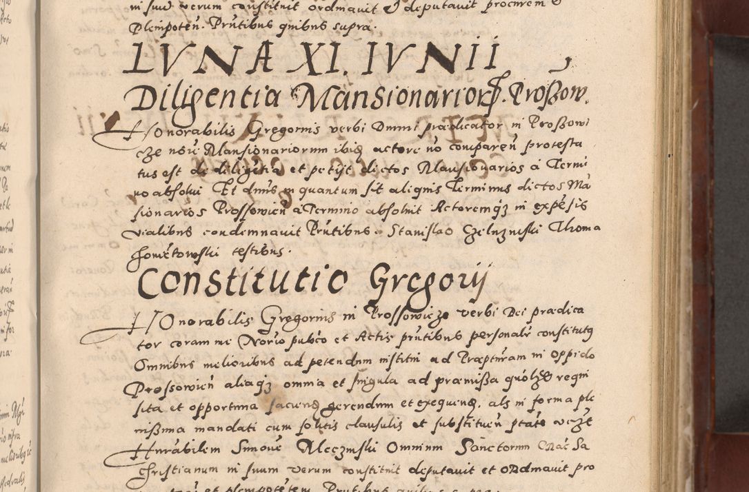 Zdjęcie nr 177 dla obiektu archiwalnego: Acta actorum causarum sententiarum tam diffinitivarum quam interloquutoriarum decretorum obligationum quietationum, constitutionum procuratorum etc. etc. coram Reverendo Domino Stanislao Manieczki Sacratissimi Corporis Christi Cazimiriae Praeposito Viccario in Spiritualibus ac Officiali Generali Cracoviensi ad Annum Domini Millesimum Quingentesimum Octuagesimum Tercium indictione undecima pontificatus Sanctissimi in Christo Patris Domini Nostri Domini Gregorii Divina Providentia Papae Tredecimi Anno ipsius duodecima faeliciter inchoantur 