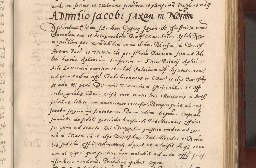 Zdjęcie nr 161 dla obiektu archiwalnego: Acta actorum causarum sententiarum tam diffinitivarum quam interloquutoriarum decretorum obligationum quietationum, constitutionum procuratorum etc. etc. coram Reverendo Domino Stanislao Manieczki Sacratissimi Corporis Christi Cazimiriae Praeposito Viccario in Spiritualibus ac Officiali Generali Cracoviensi ad Annum Domini Millesimum Quingentesimum Octuagesimum Tercium indictione undecima pontificatus Sanctissimi in Christo Patris Domini Nostri Domini Gregorii Divina Providentia Papae Tredecimi Anno ipsius duodecima faeliciter inchoantur 