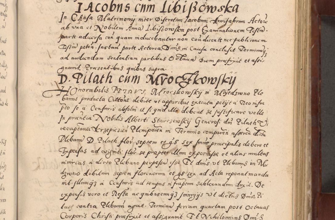 Zdjęcie nr 157 dla obiektu archiwalnego: Acta actorum causarum sententiarum tam diffinitivarum quam interloquutoriarum decretorum obligationum quietationum, constitutionum procuratorum etc. etc. coram Reverendo Domino Stanislao Manieczki Sacratissimi Corporis Christi Cazimiriae Praeposito Viccario in Spiritualibus ac Officiali Generali Cracoviensi ad Annum Domini Millesimum Quingentesimum Octuagesimum Tercium indictione undecima pontificatus Sanctissimi in Christo Patris Domini Nostri Domini Gregorii Divina Providentia Papae Tredecimi Anno ipsius duodecima faeliciter inchoantur 
